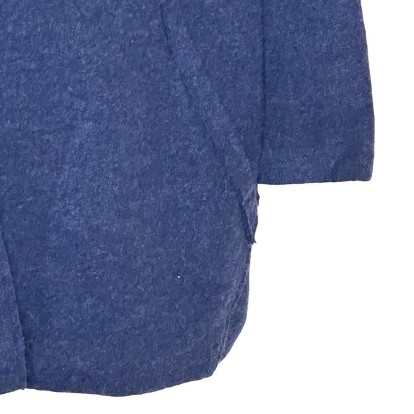 Eileen Fisher Merino Wool XL Kimono Jacket Blue Long Sleeve Pockets Oversized - Picture 8 of 13